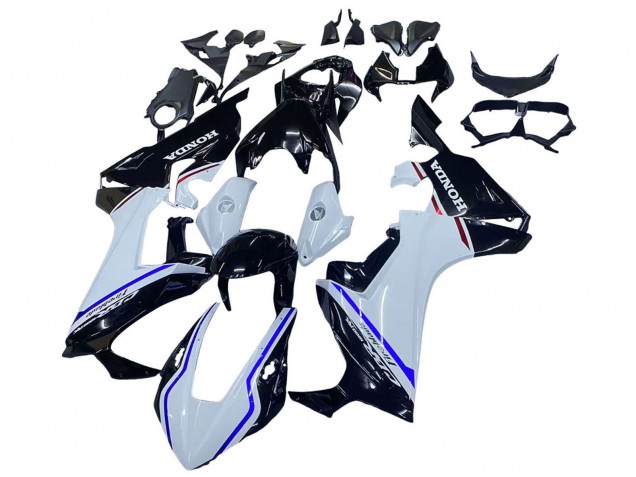 Billige Honda CBR1000RR Motorrad Verkleidung Kit 2017-2024 - Weiss Blau Glanzendes Schwarz