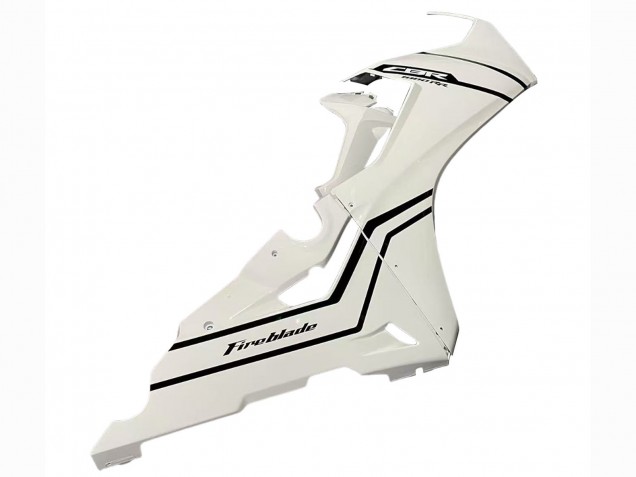 Billige Honda CBR1000RR Motorrad Verkleidung 2017-2024 - Weiss mit Schwarz Streifen Fireblade