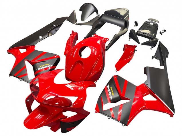 Billige Honda CBR600RR Motorrad Verkleidung 2003-2004 - Rot Matt Schwarz Rennen