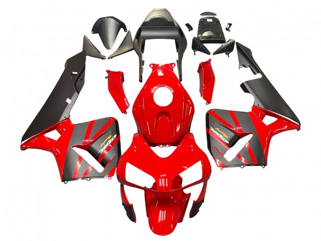 Billige Honda CBR600RR Motorrad Verkleidung 2003-2004 - Rot Matt Schwarz Rennen