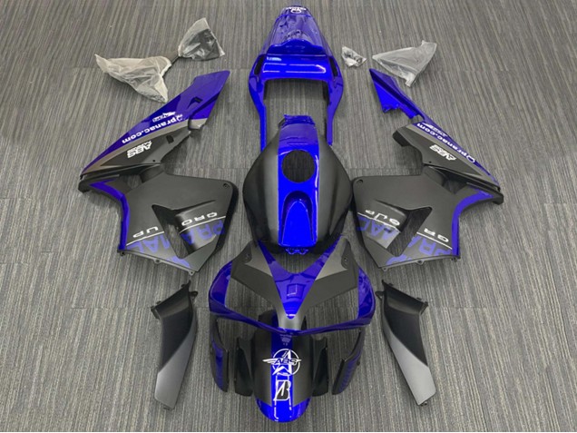 Billige Honda CBR600RR Motorrad Verkleidung 2003-2004 - Blau Matt Schwarz
