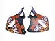 Billige Honda CBR600RR Motorrad Verkleidung 2003-2004 - Matt Schwarz Orange Repsol Rossi 46