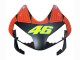 Billige Honda CBR600RR Motorrad Verkleidung 2003-2004 - Matt Schwarz Orange Repsol Rossi 46