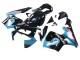 Billige Honda CBR600RR Motorrad Verkleidung 2003-2004 - Hellblau Rot Glanzendes Schwarz Dunlop