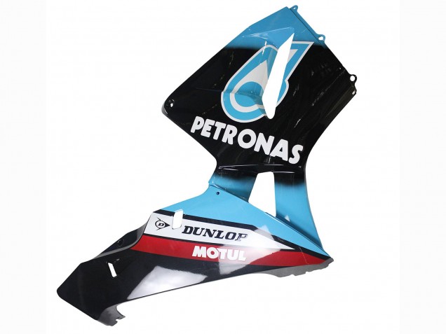 Billige Honda CBR600RR Motorrad Verkleidung 2003-2004 - Hellblau Rot Glanzendes Schwarz Dunlop