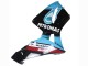Billige Honda CBR600RR Motorrad Verkleidung 2003-2004 - Hellblau Rot Glanzendes Schwarz Dunlop