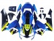 Billige Honda CBR600RR Motorrad Verkleidung 2003-2004 - Blau Neon Gelb Glanzendes Schwarz Hai