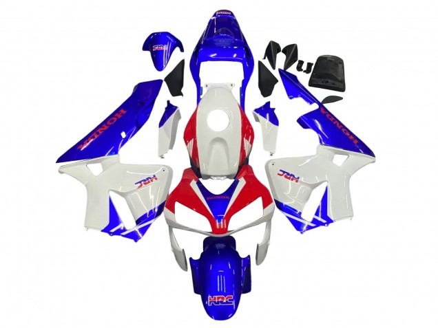 Billige Honda CBR600RR Motorrad Verkleidung 2003-2004 - Weiss Blau Rot HRC