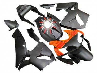 Billige Honda CBR600RR Motorrad Verkleidung 2003-2004 - Matt Schwarz Orange