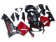 Billige Honda CBR600RR Motorrad Verkleidung 2003-2004 - Rot Glanzendes Schwarz Matt Schwarz