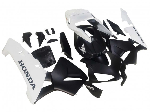 Billige Honda CBR600RR Motorrad Verkleidung 2003-2004 - Weiss Matt Schwarz