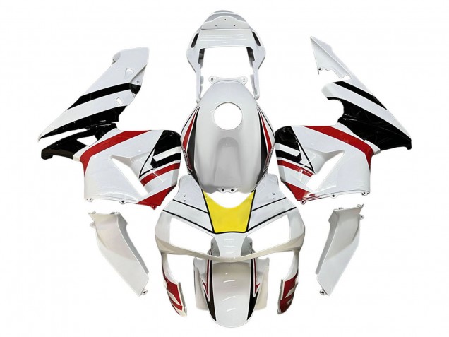 Billige Honda CBR600RR Motorrad Verkleidung 2003-2004 - Weiss Rot Gelb Schwarz