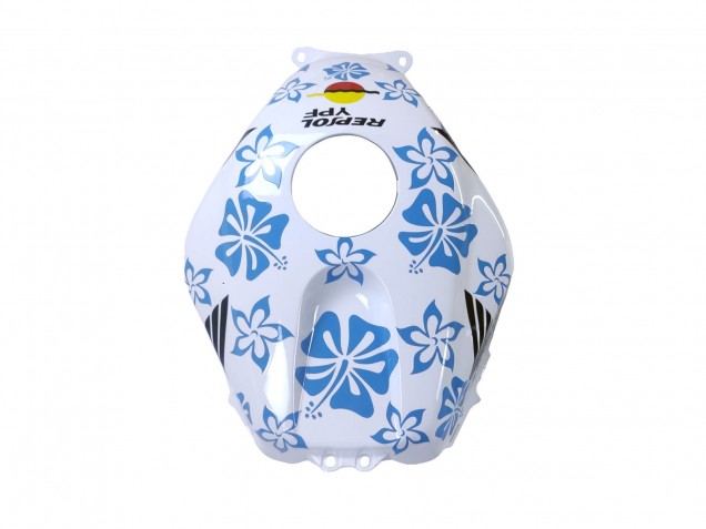 Billige Honda CBR600RR Motorrad Verkleidung 2003-2004 - Weiss Blau Rot Nastro Azzurro 46