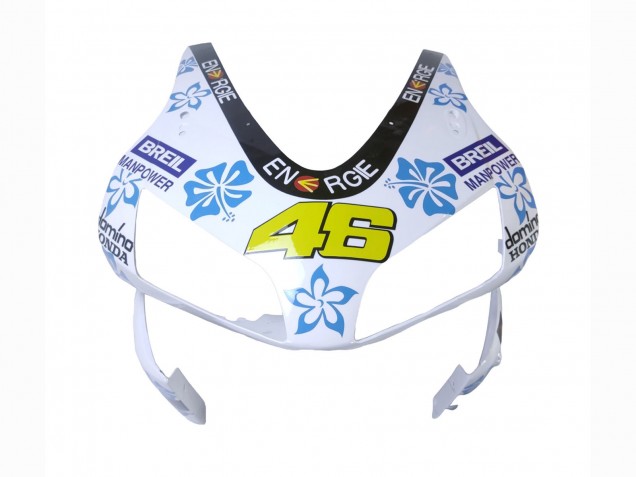 Billige Honda CBR600RR Motorrad Verkleidung 2003-2004 - Weiss Blau Rot Nastro Azzurro 46