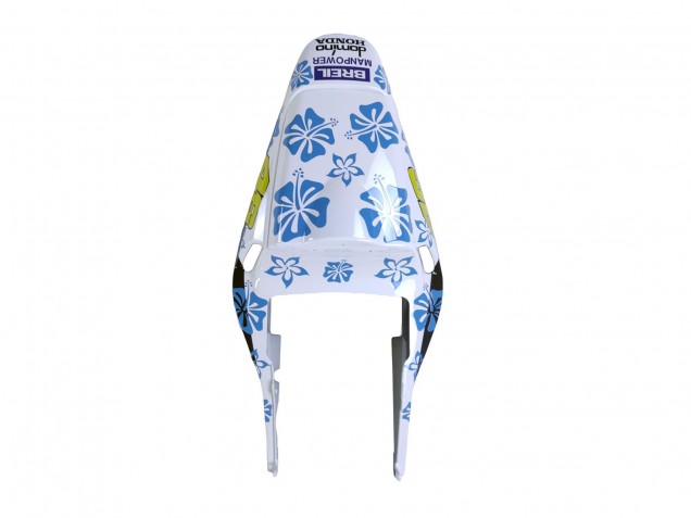 Billige Honda CBR600RR Motorrad Verkleidung 2003-2004 - Weiss Blau Rot Nastro Azzurro 46