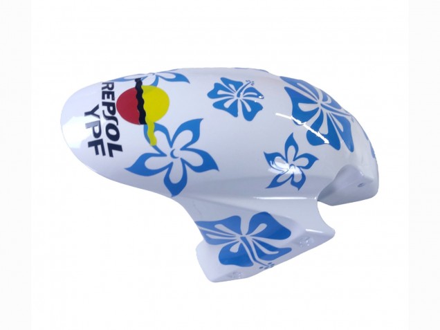 Billige Honda CBR600RR Motorrad Verkleidung 2003-2004 - Weiss Blau Rot Nastro Azzurro 46