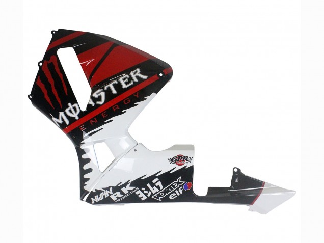 Billige Honda CBR600RR Motorrad Verkleidung 2003-2004 - Weiss Rot Glanzendes Schwarz Monster