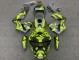 Billige Honda CBR600RR Motorrad Verkleidung 2003-2004 - Gelb Matt Schwarz