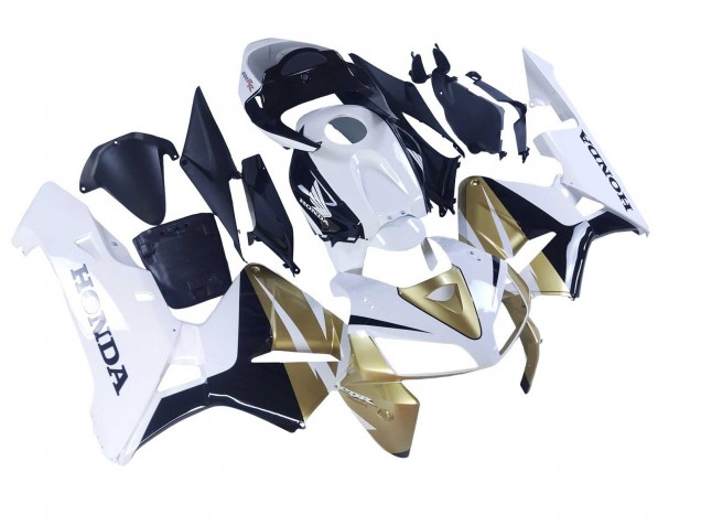 Billige Honda CBR600RR Motorrad Verkleidung 2005-2006 - Gold Weiss Schwarz