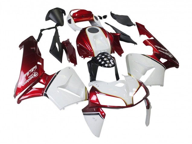 Billige Honda CBR600RR Motorrad Verkleidung Kit 2005-2006 - Rot Weiss Schwarz