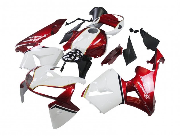 Billige Honda CBR600RR Motorrad Verkleidung Kit 2005-2006 - Rot Weiss Schwarz