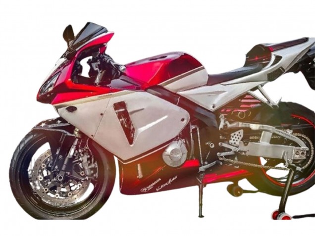 Billige Honda CBR600RR Motorrad Verkleidung Kit 2005-2006 - Rot Weiss Schwarz