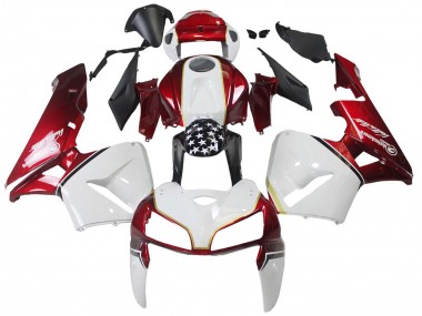 Billige Honda CBR600RR Motorrad Verkleidung Kit 2005-2006 - Rot Weiss Schwarz