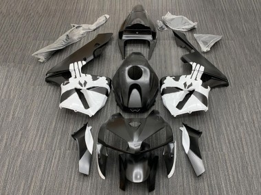 Billige Honda CBR600RR Motorrad Verkleidung Kit 2005-2006 - Schwarz Weiss