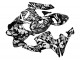 Billige Honda CBR600RR Motorrad Verkleidung 2005-2006 - Schwarz Weiss Grau Camouflage