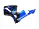 Billige Honda CBR600RR Motorrad Verkleidung 2005-2006 - Glanzendes Schwarz Blau Flamme