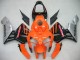 Billige Honda CBR600RR Motorrad Verkleidung 2005-2006 - Orange Schwarz Silber