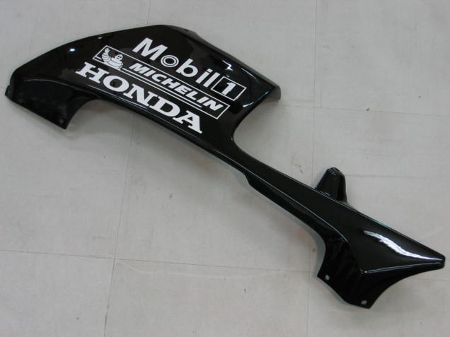 Billige Honda CBR600RR Motorrad Verkleidung 2005-2006 - Glanzendes Schwarz Weiss West