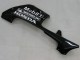 Billige Honda CBR600RR Motorrad Verkleidung 2005-2006 - Glanzendes Schwarz Weiss West