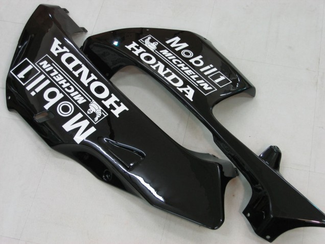 Billige Honda CBR600RR Motorrad Verkleidung 2005-2006 - Glanzendes Schwarz Weiss West