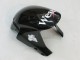 Billige Honda CBR600RR Motorrad Verkleidung 2005-2006 - Glanzendes Schwarz Weiss West