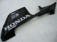 Billige Honda CBR600RR Motorrad Verkleidung 2005-2006 - Glanzendes Schwarz Grau Flamme