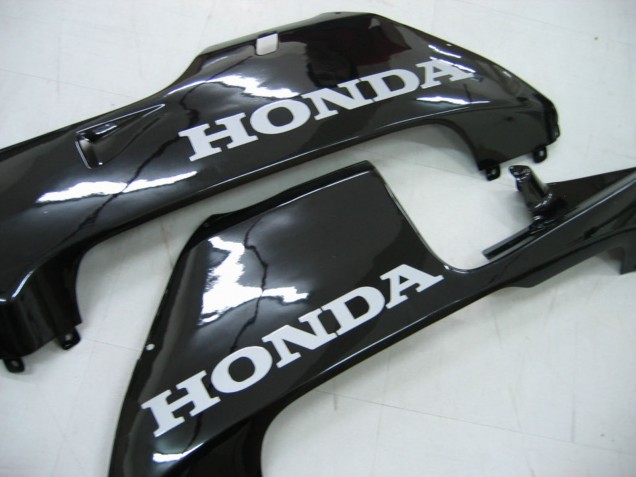 Billige Honda CBR600RR Motorrad Verkleidung 2005-2006 - Glanzendes Schwarz Grau Flamme