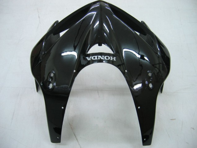Billige Honda CBR600RR Motorrad Verkleidung 2005-2006 - Glanzendes Schwarz Grau Flamme