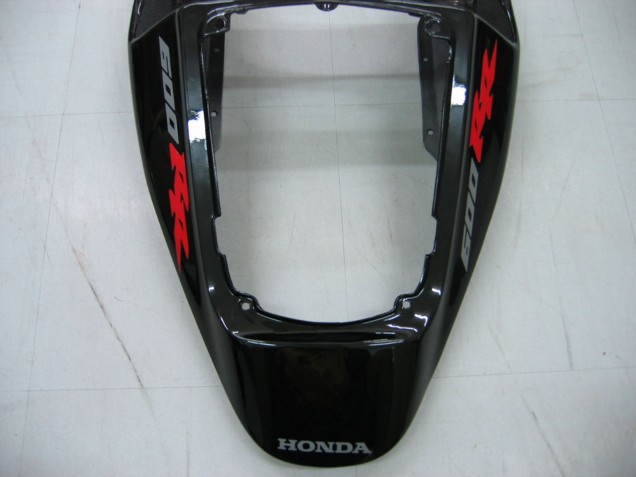 Billige Honda CBR600RR Motorrad Verkleidung 2005-2006 - Glanzendes Schwarz Grau Flamme