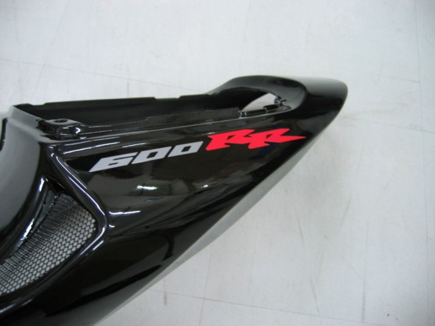 Billige Honda CBR600RR Motorrad Verkleidung 2005-2006 - Glanzendes Schwarz Grau Flamme