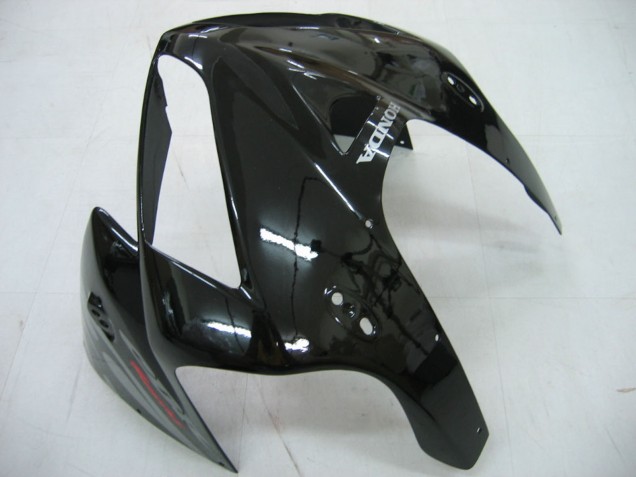 Billige Honda CBR600RR Motorrad Verkleidung 2005-2006 - Glanzendes Schwarz Grau Flamme