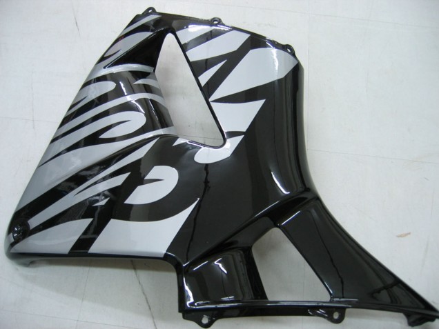Billige Honda CBR600RR Motorrad Verkleidung 2005-2006 - Glanzendes Schwarz Grau Flamme