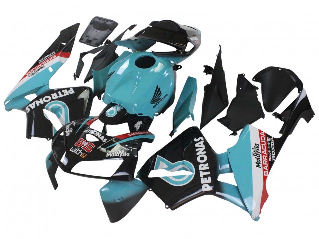 Billige Honda CBR600RR Motorrad Verkleidung 2005-2006 - Hellblau Schwarz 35