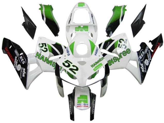 Billige Honda CBR600RR Motorrad Verkleidung 2005-2006 - Grun Weiss Schwarz hannspree 52