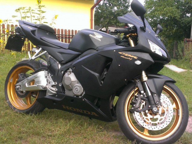 Billige Honda CBR600RR Motorrad Verkleidung 2005-2006 - Matt Schwarz