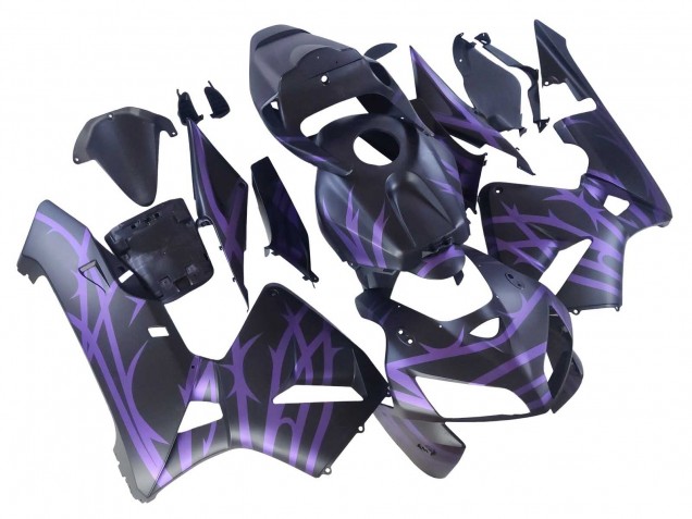 Billige Honda CBR600RR Motorrad Verkleidung 2005-2006 - Matt Schwarz Lila