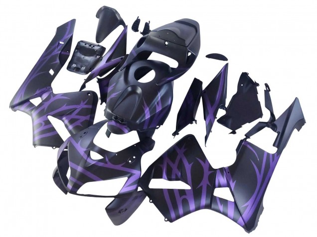 Billige Honda CBR600RR Motorrad Verkleidung 2005-2006 - Matt Schwarz Lila