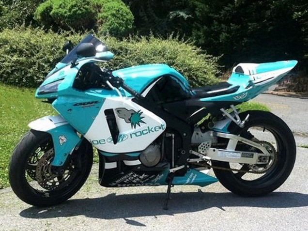 Billige Honda CBR600RR Motorrad Verkleidung 2005-2006 - Hellgrun Weiss Glanzendes Schwarz Joe Rocket
