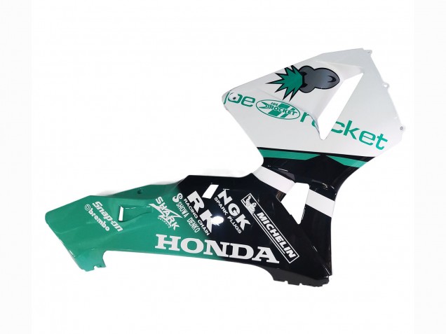 Billige Honda CBR600RR Motorrad Verkleidung 2005-2006 - Hellgrun Weiss Glanzendes Schwarz Joe Rocket