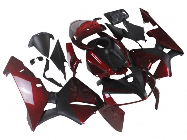 Billige Honda CBR600RR Motorrad Verkleidung 2005-2006 - Rot Schwarz